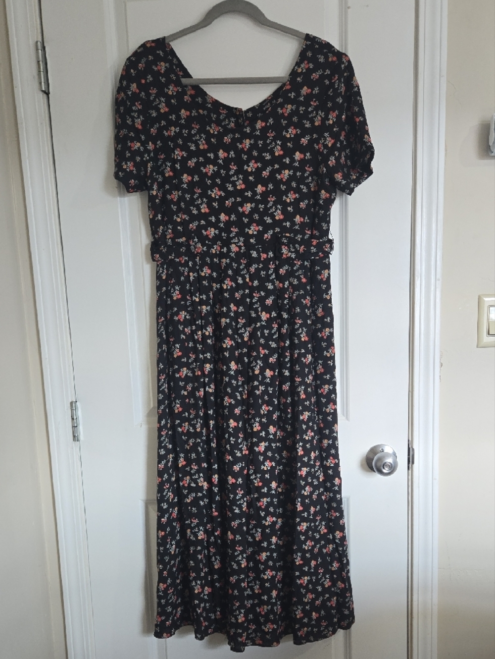 Black Floral Dress - Size 12